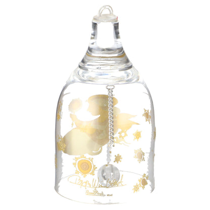 Weihnachts-Glocke in Glas - Engel mit Stern in OVP