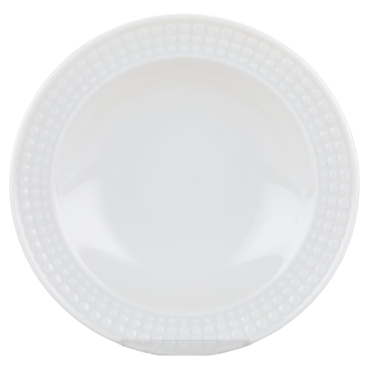 Minischale Reliefrand Punkte weiß