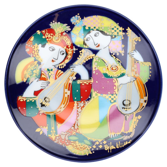 Sammelteller Wandteller Mandolinenspieler Motiv 2