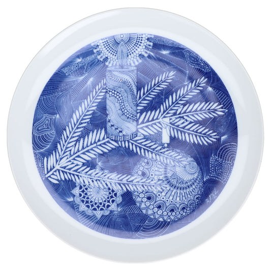 Weihnachtsteller Tannenlicht Blau