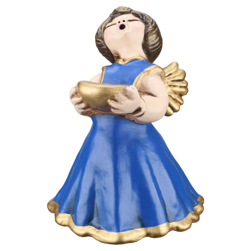 Figur Singender Engel Blaues Kleid 18,5 cm