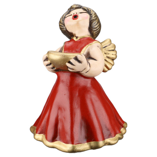Singender Engel rotes Kleid 18,5 cm