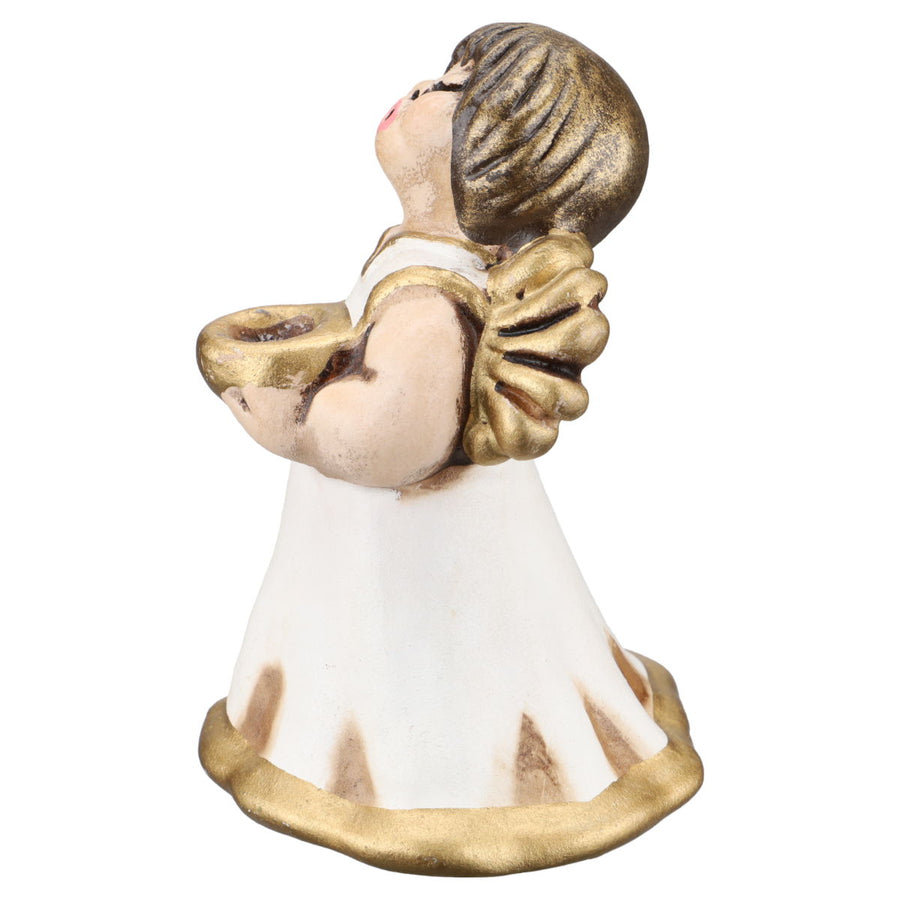 Figur Singender Engel klein weißes Kleid 10 cm