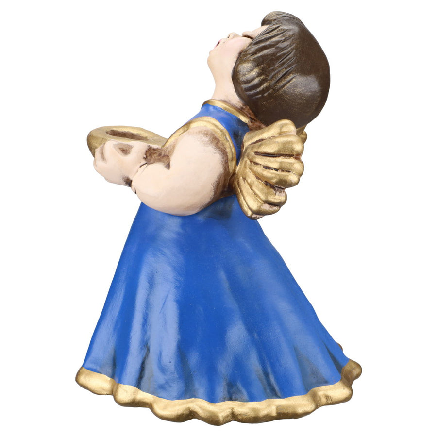 Figur Singender Engel Blaues Kleid 18,5 cm