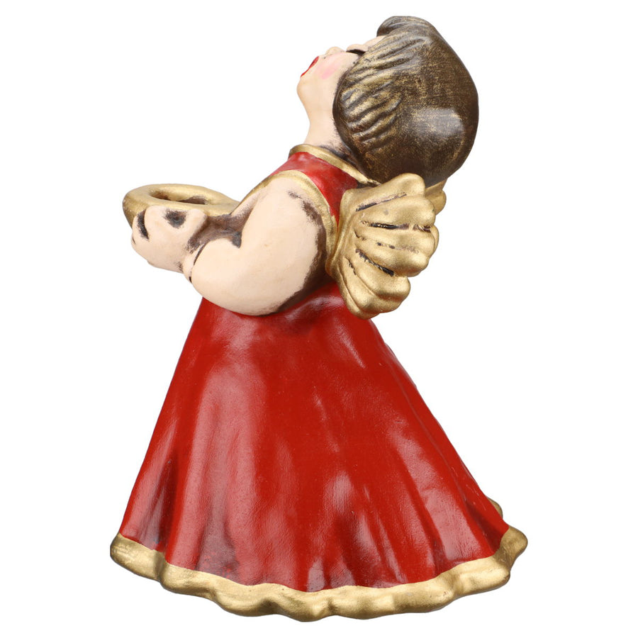 Singender Engel rotes Kleid 18,5 cm
