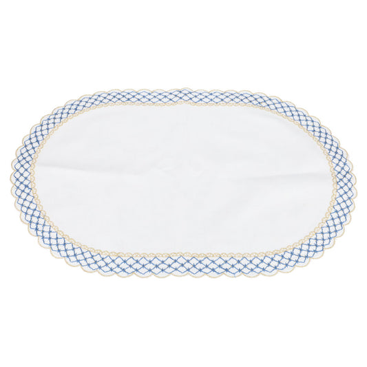 Platzset Tischset Set aus Stoff oval klein