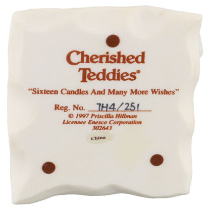 Teddy Sixteen Candles And Many More Wishes 302643