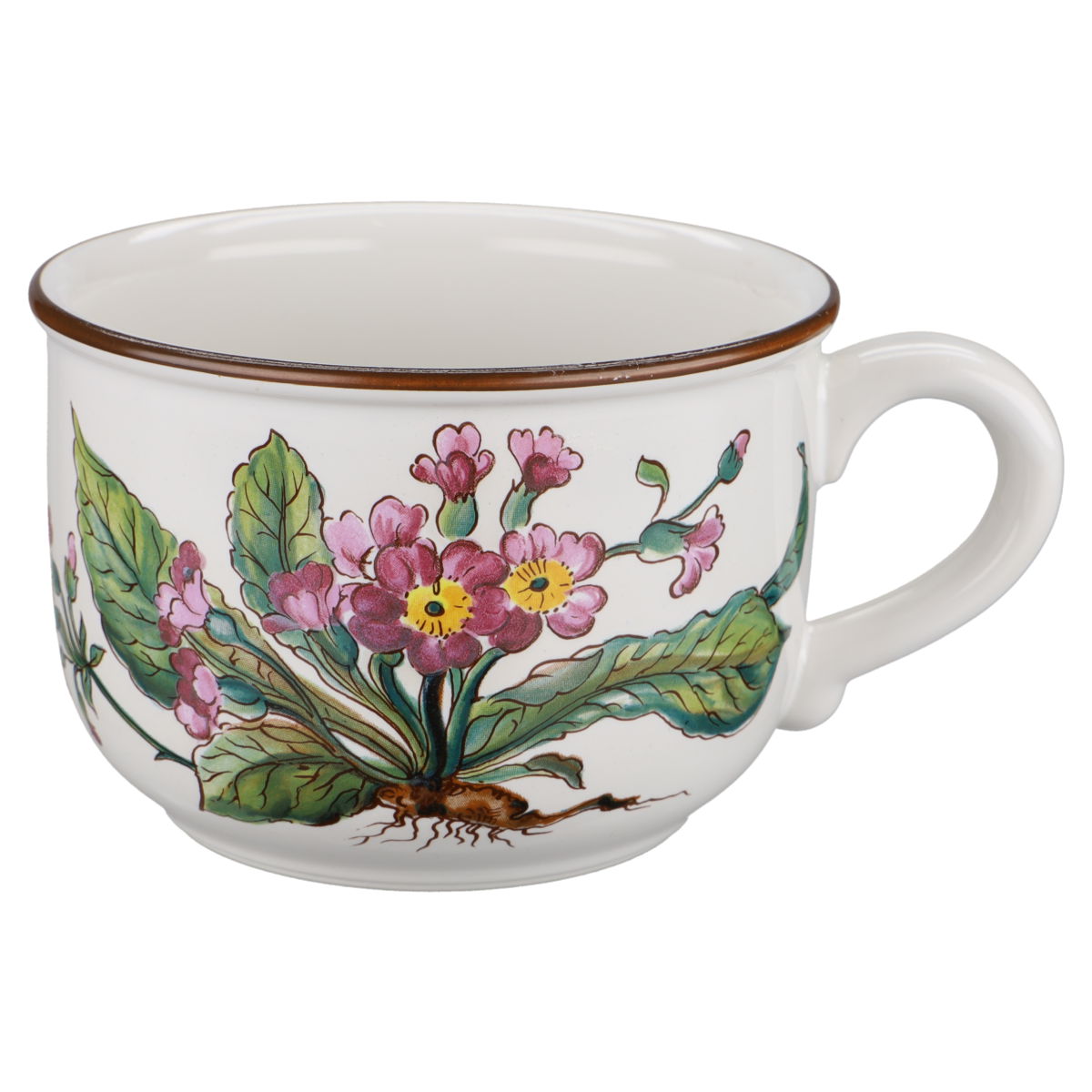 Milchkaffeetasse klein Primula Farinosa lila