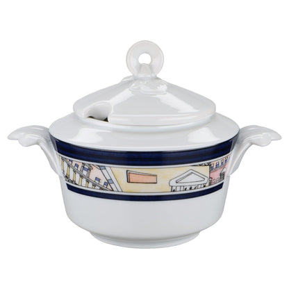 Zuckerdose groß mit Aussparung im Deckel