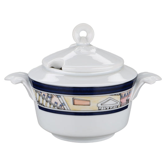 Zuckerdose groß mit Aussparung im Deckel