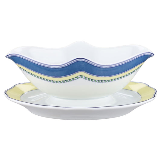 Sauciere mit Teller einteilig