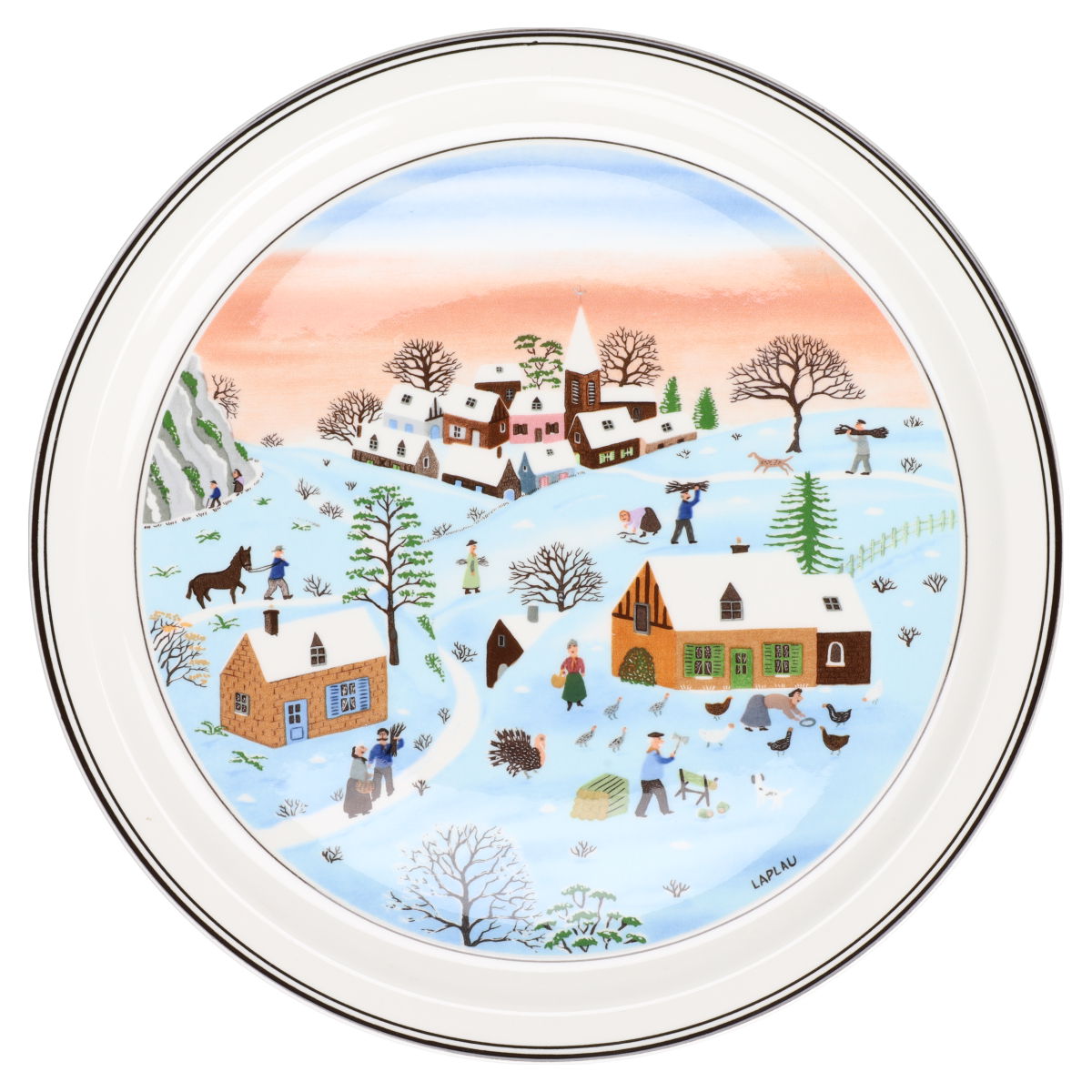 Sammelteller No. 4 Hiver/Winter/Winter D 23,3 cm