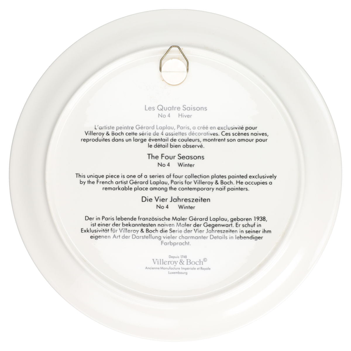 Sammelteller No. 4 Hiver/Winter/Winter D 23,3 cm