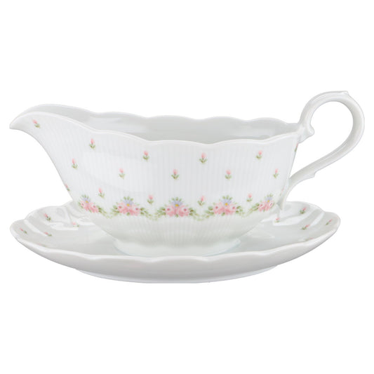 Sauciere mit Teller einteilig