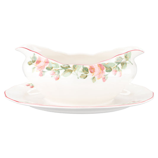 Sauciere mit Teller einteilig