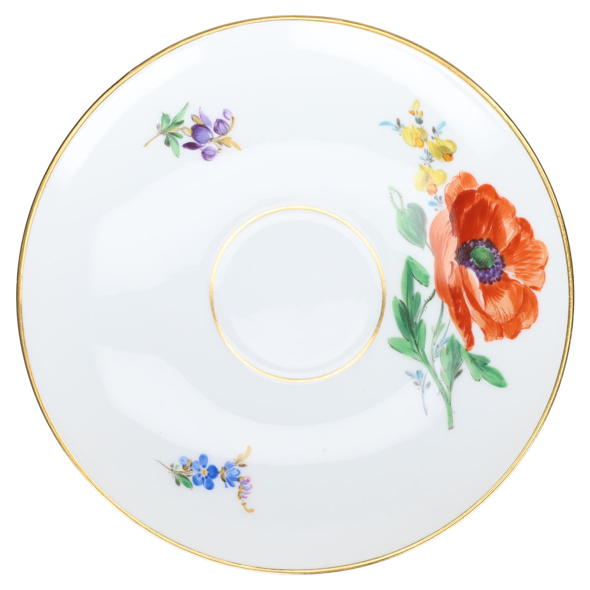 Kaffeetasse mit Untere Motiv Mohnblume orange