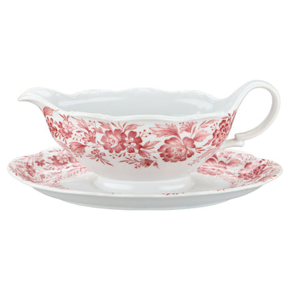 Sauciere mit Teller einteilig