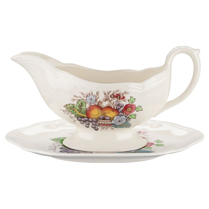 Sauciere mit Teller 2-tlg