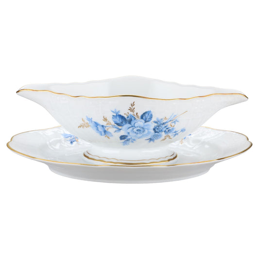 Sauciere mit Teller einteilig