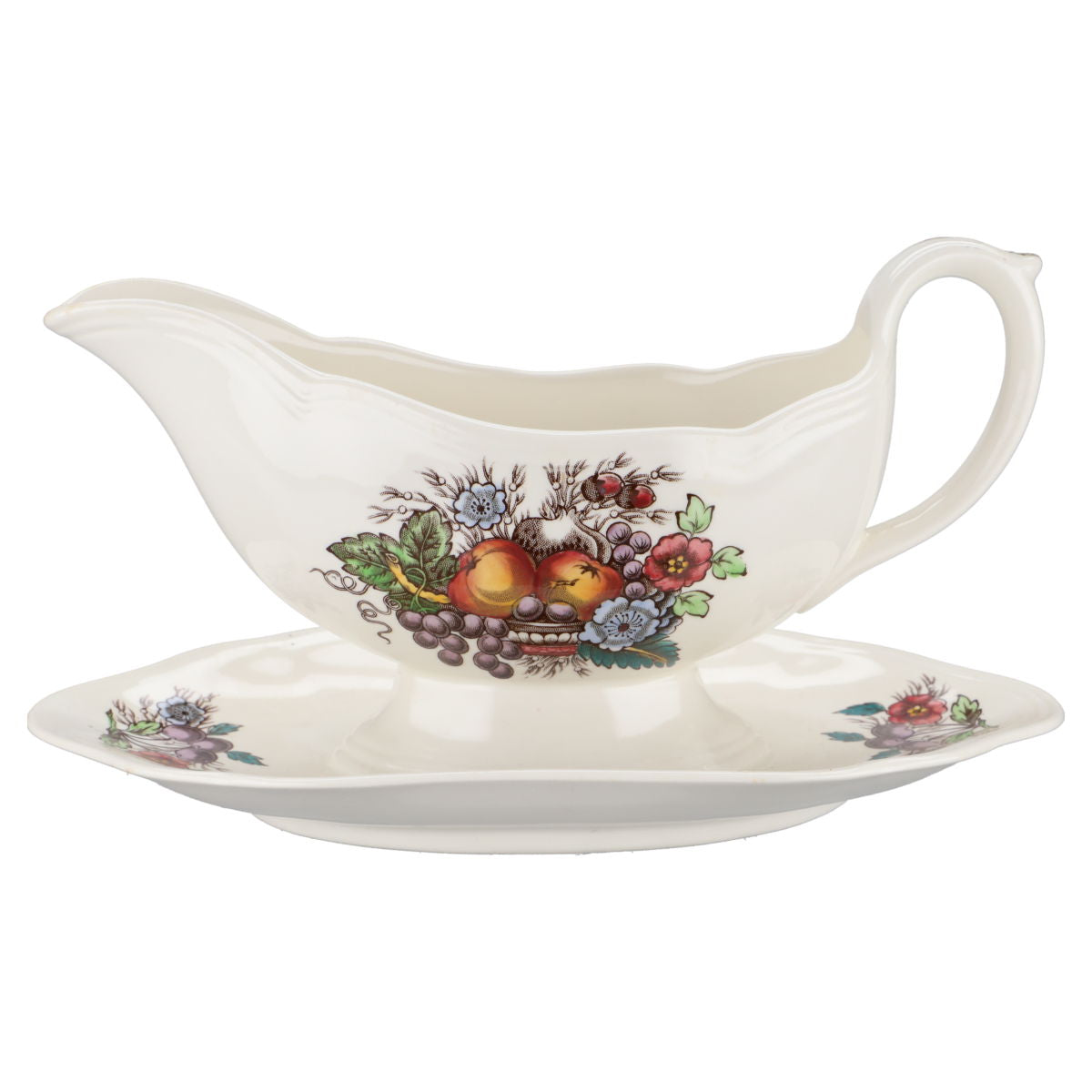 Sauciere mit Teller einteilig