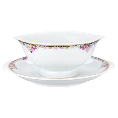 Sauciere mit Teller einteilig II. Wahl