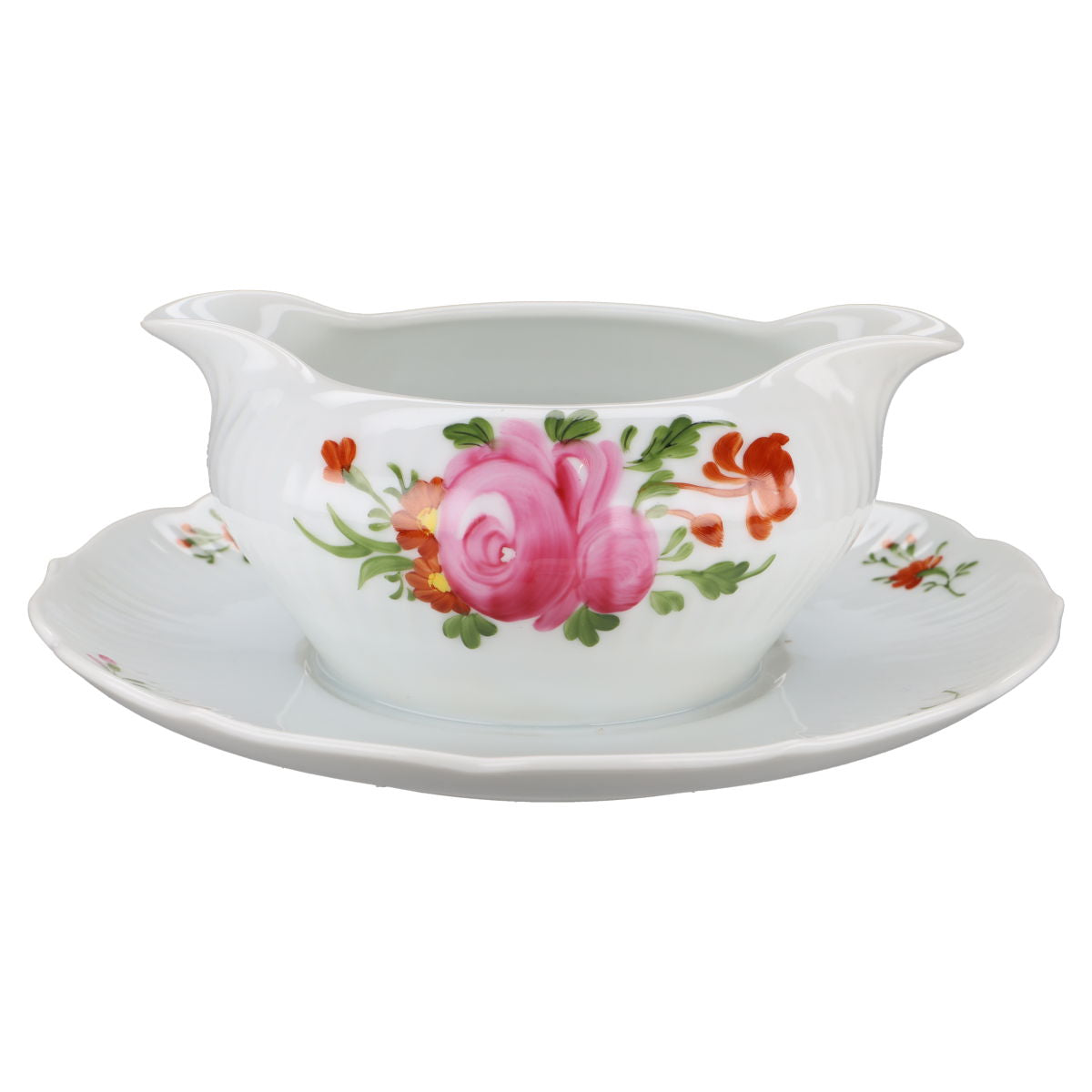 Sauciere mit Teller einteilig II. Wahl