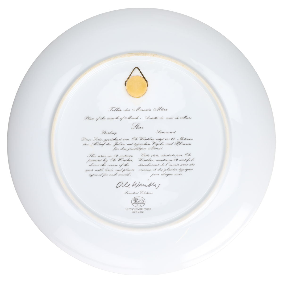 Wandteller mittelgroß März