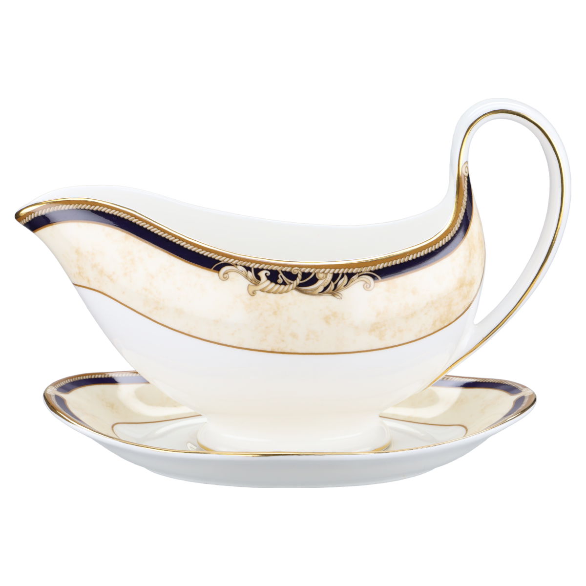 Sauciere mit Teller 2-tlg