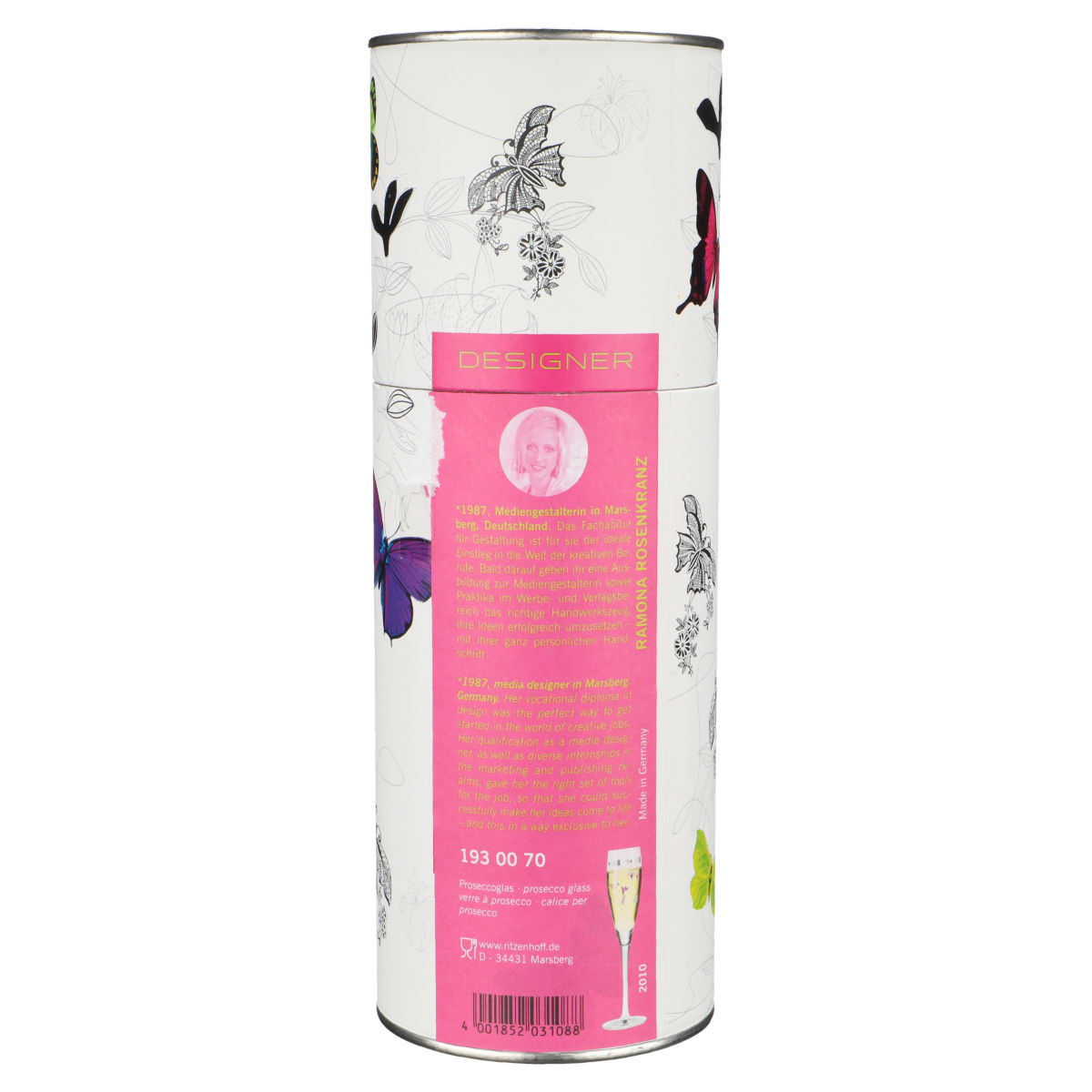 Sektkelch Prosecco Glas Ramona Rosenkranz 00 70 in OVP