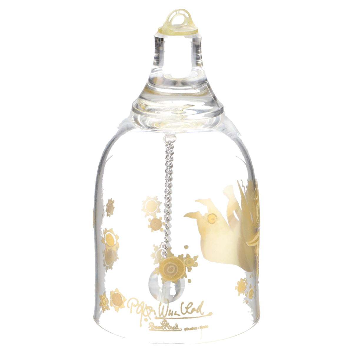 Weihnachts-Glocke in Glas - Engel mit Laute in OVP