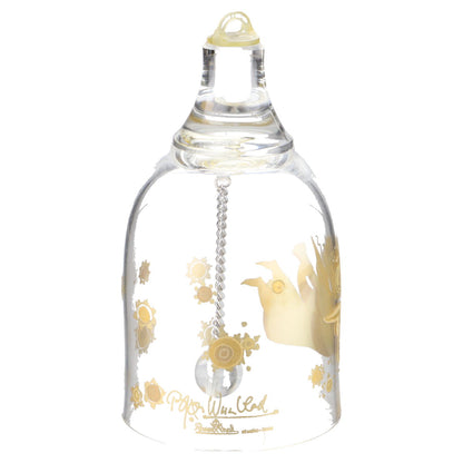 Weihnachts-Glocke in Glas - Engel mit Laute in OVP