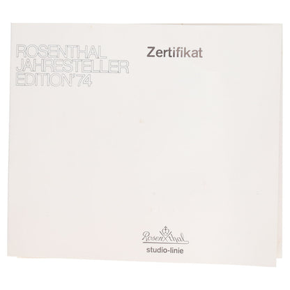 Jahresteller Edition 1974 Fruhtrunk Auflage 890 mit Zertifikat in OVP