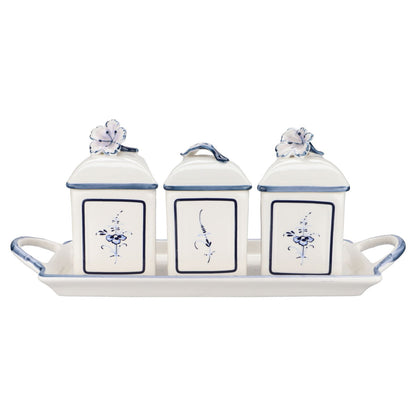 Tablett Charm mit 3 Vorratsdosen