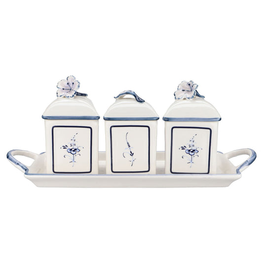 Tablett Charm mit 3 Vorratsdosen