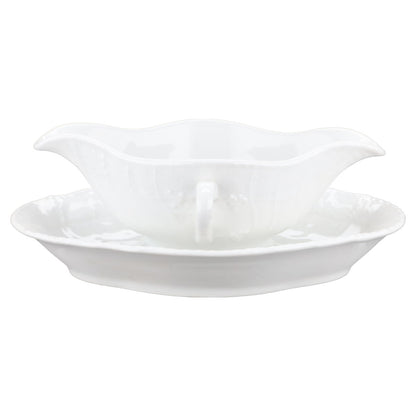 Sauciere mit Teller einteilig klein