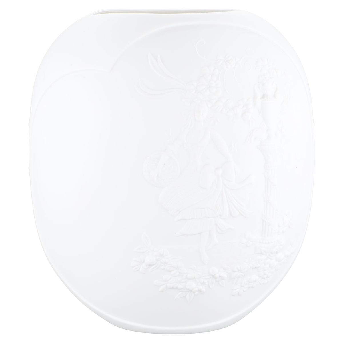 kleine / breite Vase (Frau mit Korb)