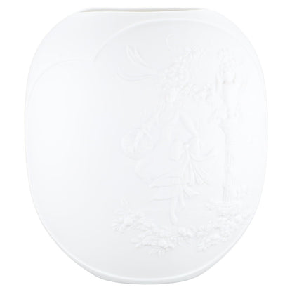 kleine / breite Vase (Frau mit Korb)