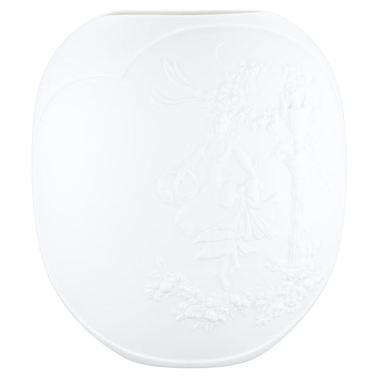 kleine / breite Vase (Frau mit Korb)