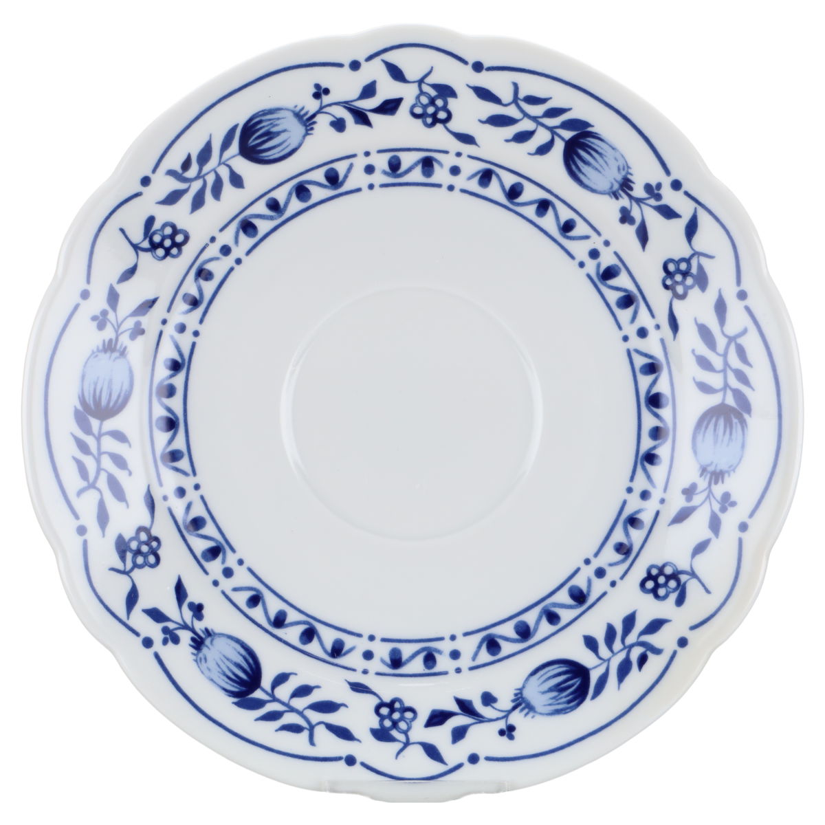 Sauciere mit Teller gerader Rand