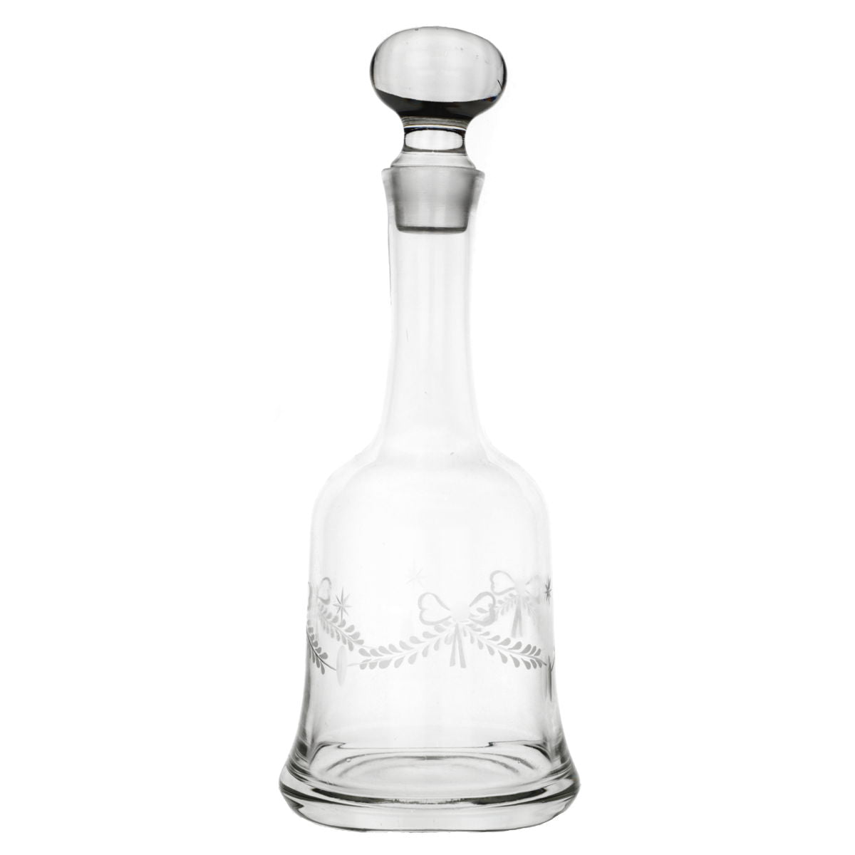 Glasflasche runder Deckel