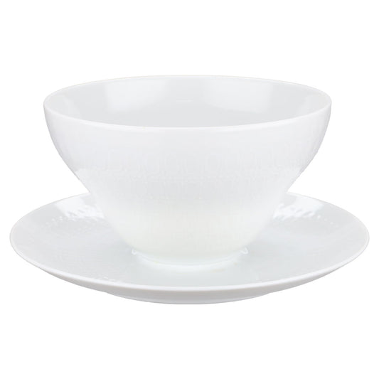 Sauciere mit Teller einteilig