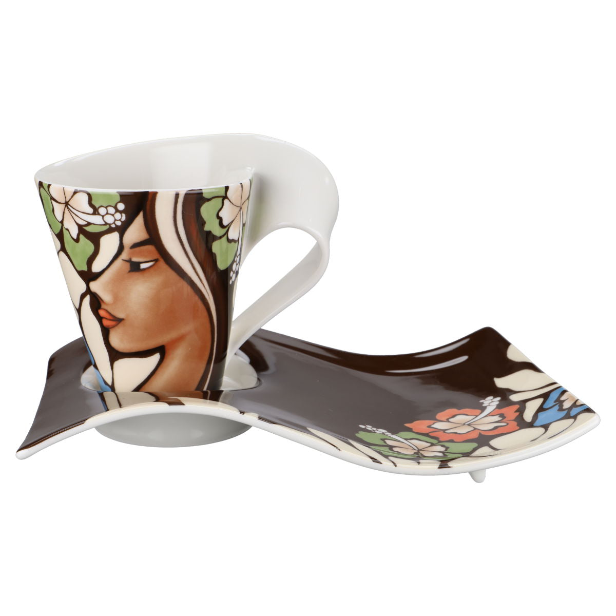 Kaffeetasse mit Untere groß