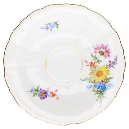 Untertasse für Mokka Espresso Motiv Chrysantheme Margerite gelb