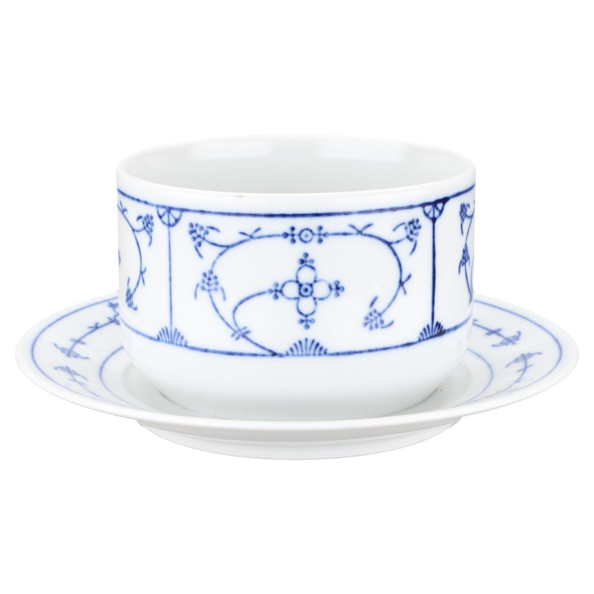 Sauciere mit Teller einteilig