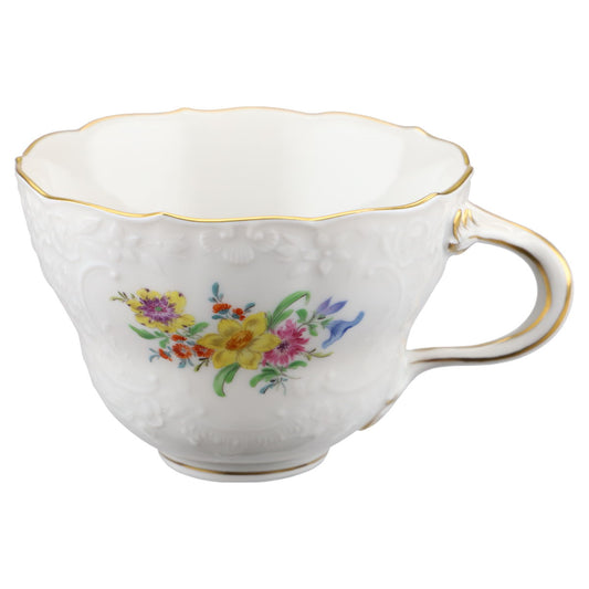 Kaffeetasse Motiv Blüte Gelb / Rose Pink