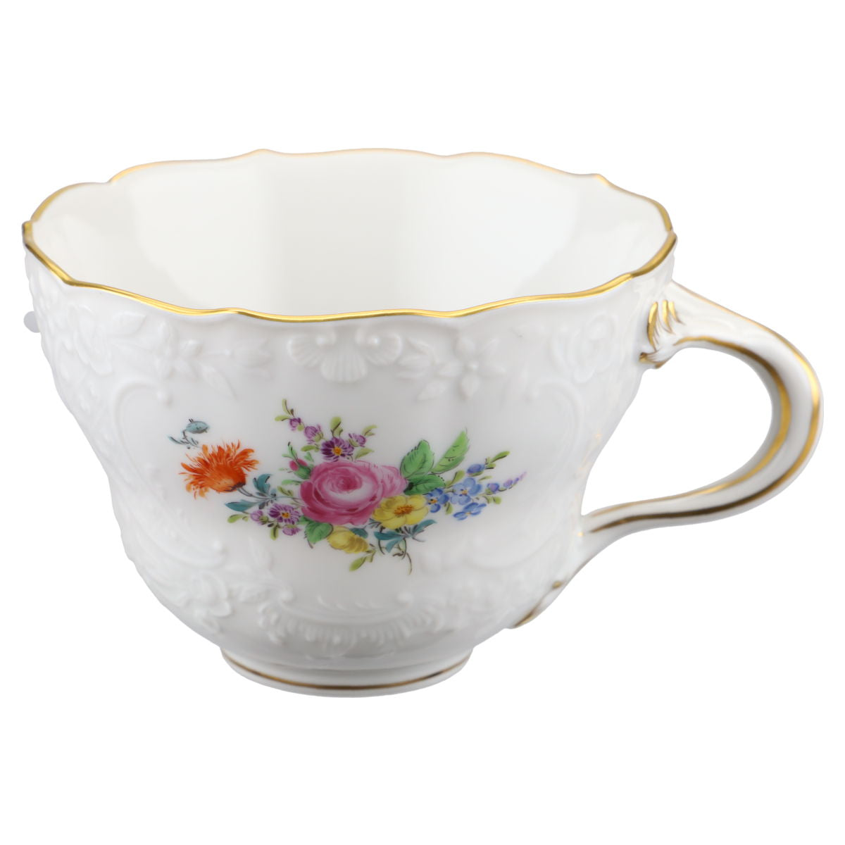 Kaffeetasse Motiv Rose Pink / Blüte Gelb