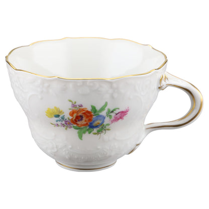 Kaffeetasse Motiv Blüte Orange / Blüte Pink