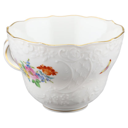 Kaffeetasse Motiv Aster Orange / Blüte Pink