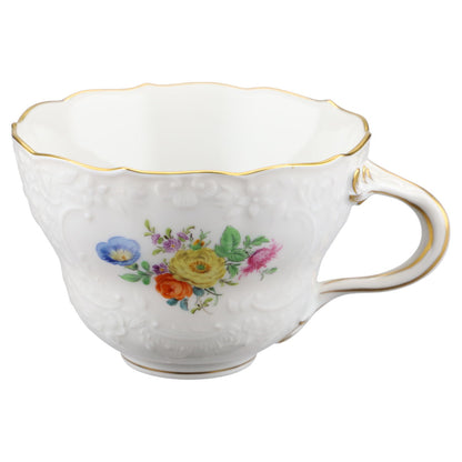 Kaffeetasse Motiv Blüte Gelb / Blüte Orange