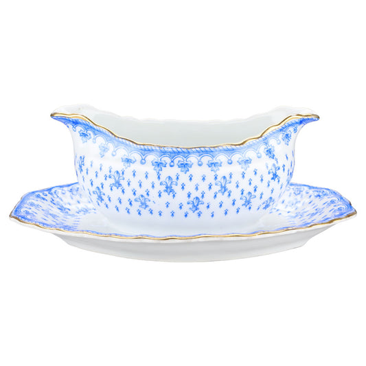 Sauciere mit Teller einteilig